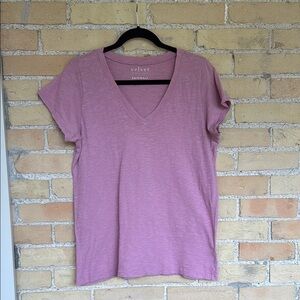 Velvet by Graham and Spencer Pink V-Neck Top